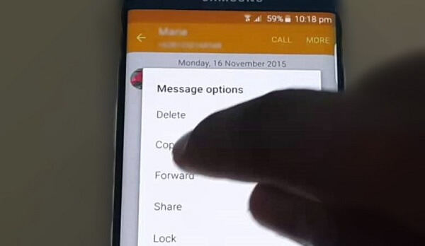 samsung remove duplicate messages