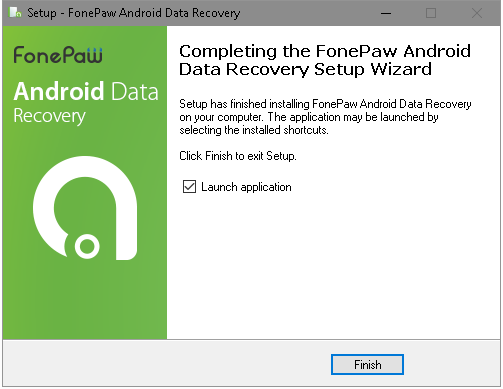 fonepaw android data recovery installs