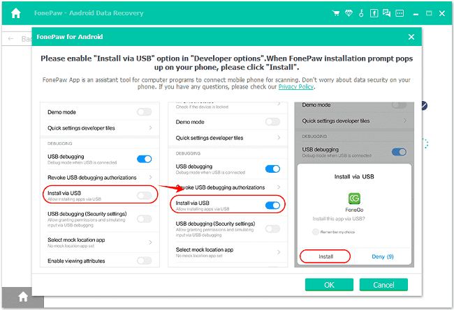 instal FonePaw Android Data Recovery 5.5.0.1996