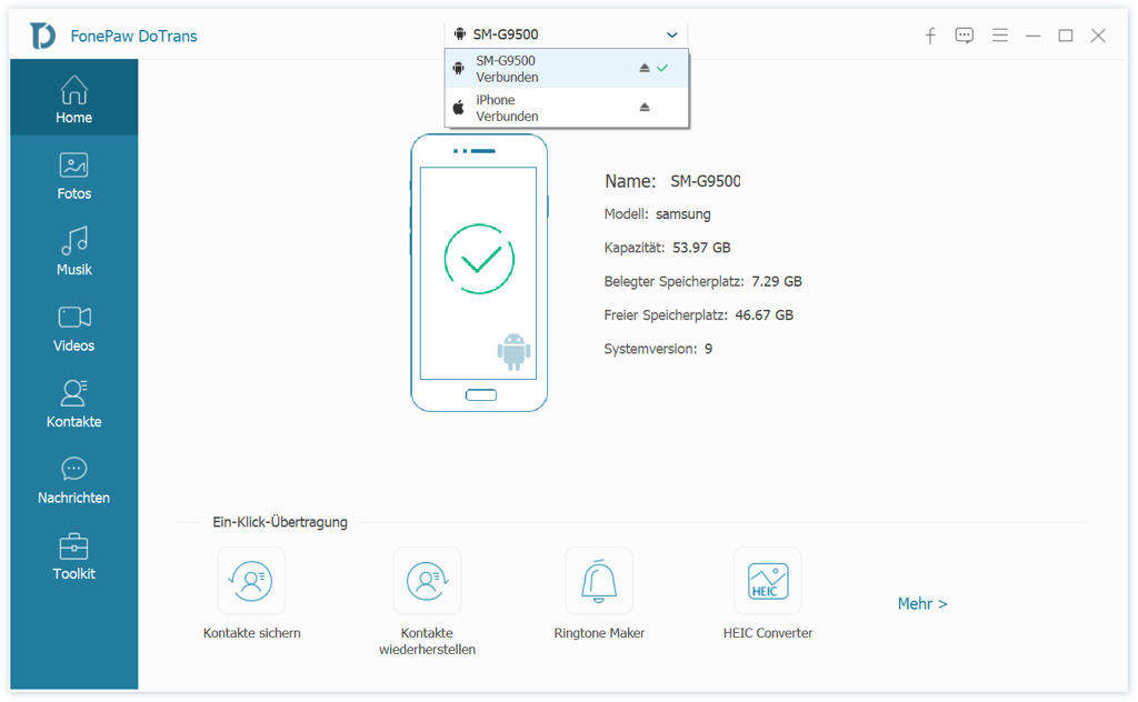 Daten von Samsung auf iPhone übertragen Einfach und Effektiv