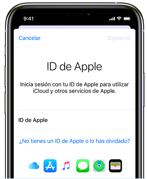 Iniciar sesión en iPhone