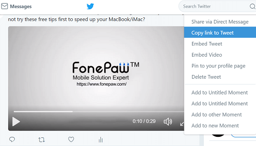 Télécharger des vidéos Twitter sur iPhone ou iPad en ligne et gratuitement