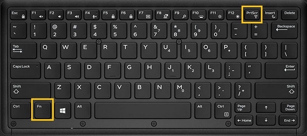 screenshot shortcut key windows 10 dell laptop