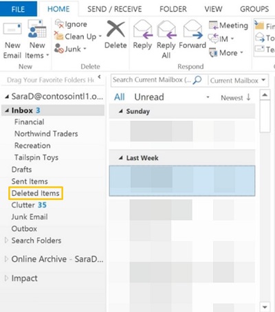 recover contact list outlook 2016