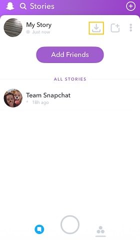 Snapchat Save My Story