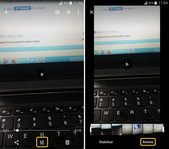 convert from portrat to landscape in eazydraw
