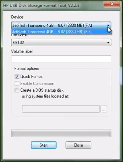 hp usb format tool download