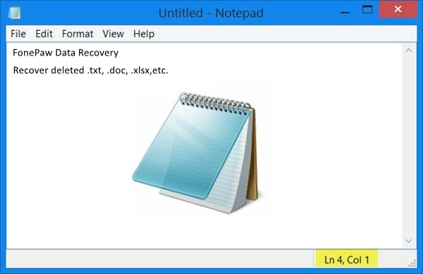 recover notepad file after crash